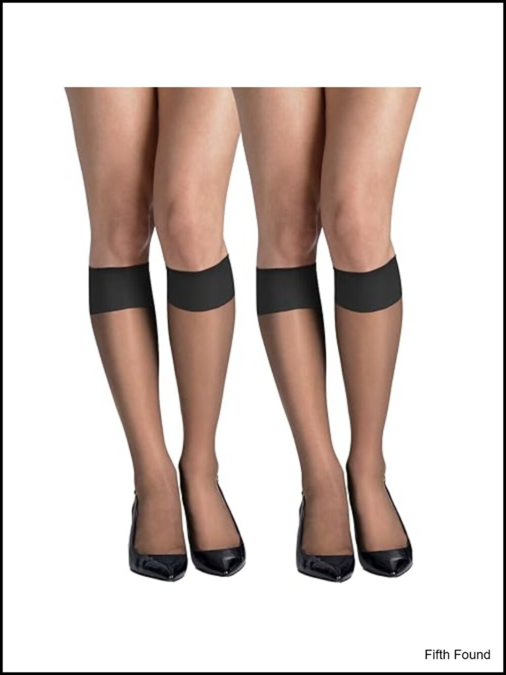 Silky Sheer Knee Highs Reinforced Toe Stay-Put Band Cool Comfort Hosiery